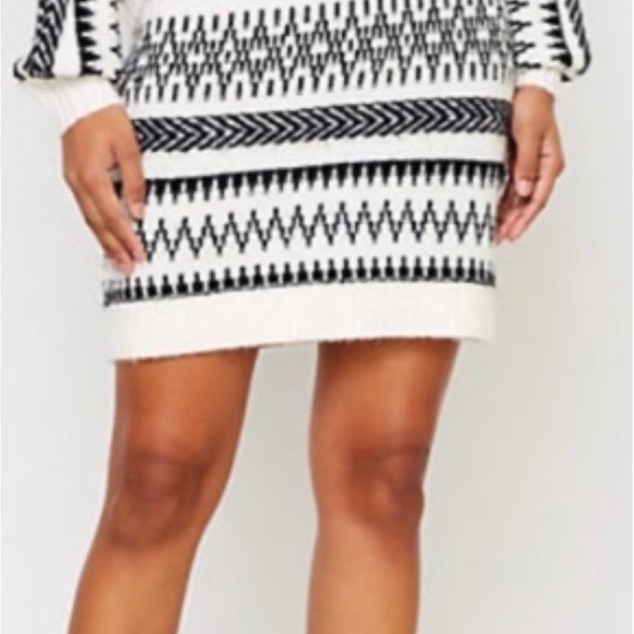 LOFT Fair Isle Sweater Skirt, Like New - Picture 2 of 2